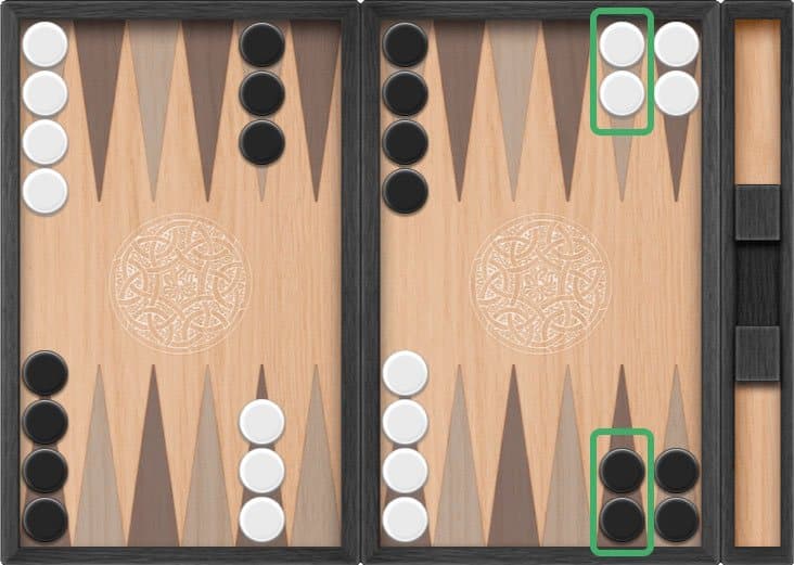 Фото раскладки в Накгаммон.